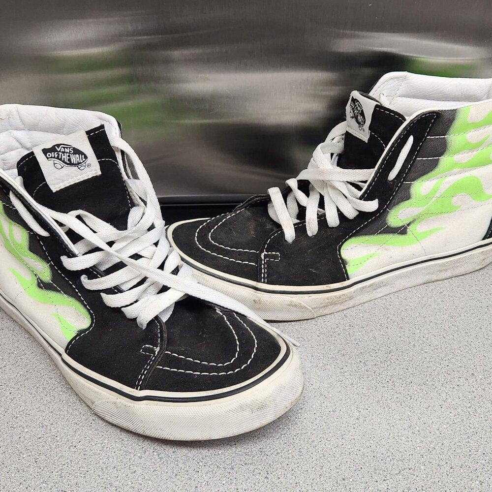 COPY - Vans Green Flame Sk8-hi